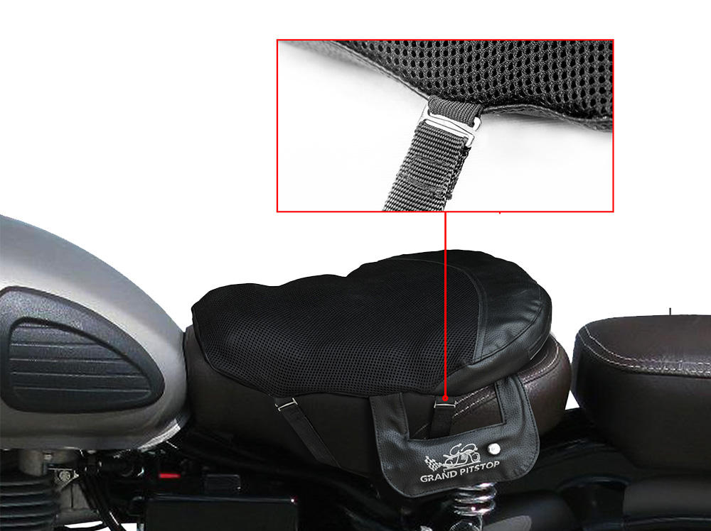 Grand PitStop Motorcycle Cushion Seat Air Comfy Seat Pads for Cruiser Touring with Pressure Relief Pad 