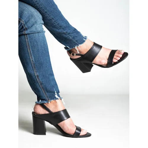 Black Block Heels for Women