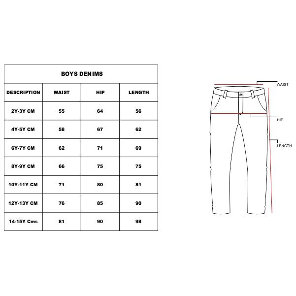 size chart in inches