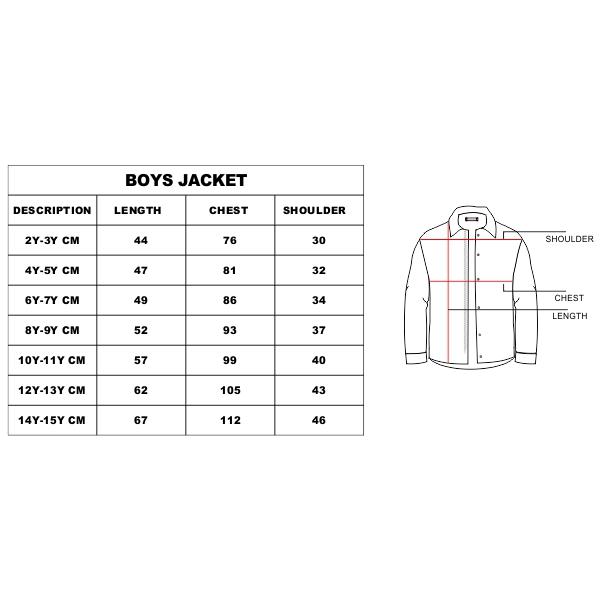 size chart in inches