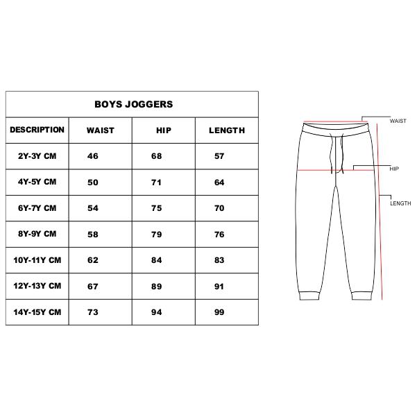 size chart in inches