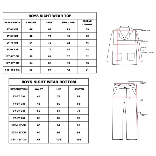 size chart in inches