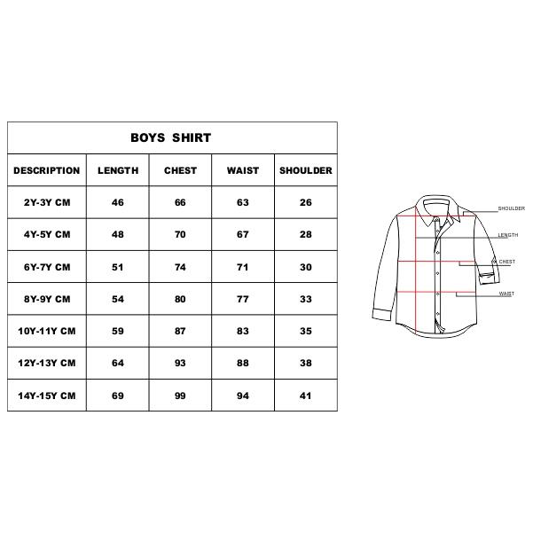 size chart in inches