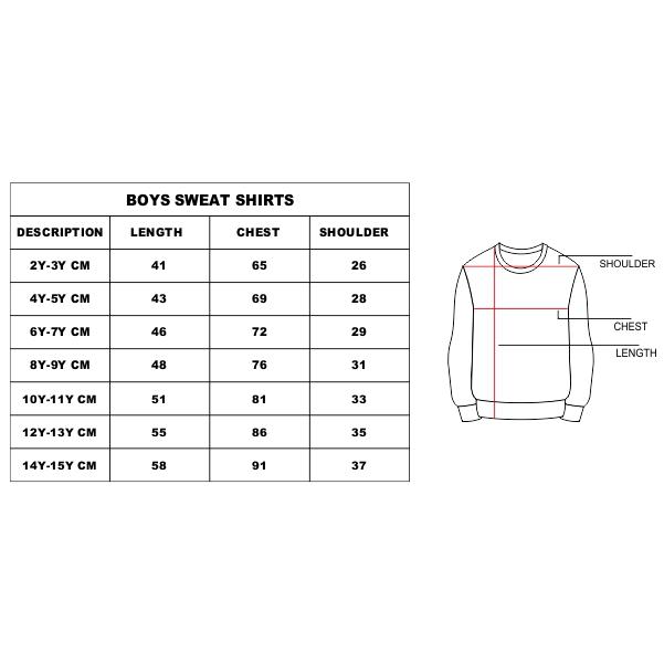 size chart in inches