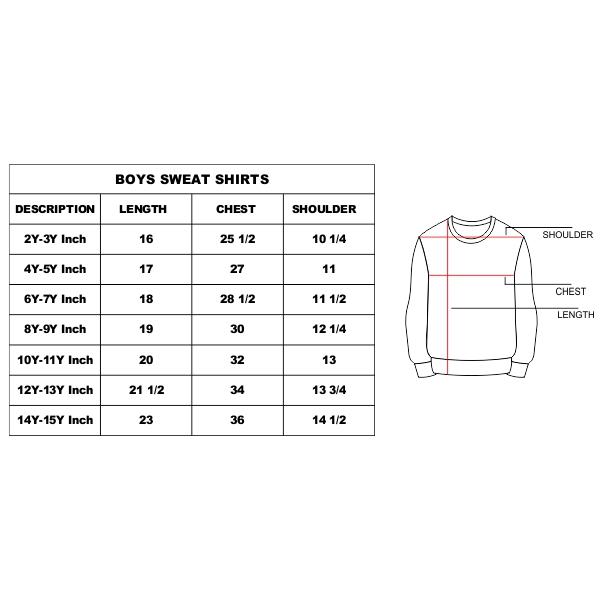 size chart in inches