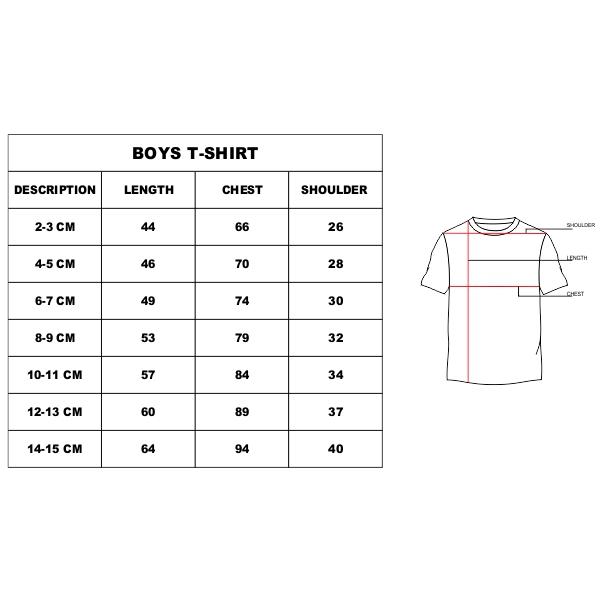 size chart in inches