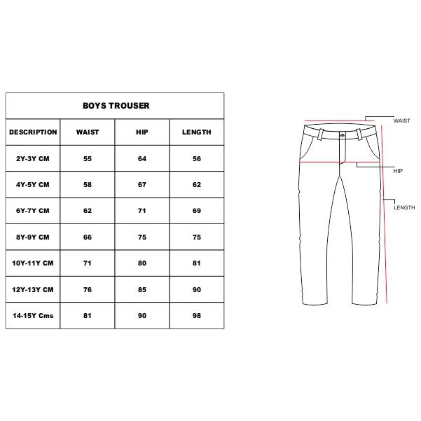 size chart in inches