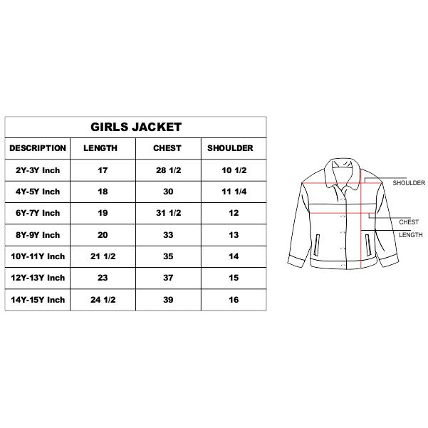 size chart in inches