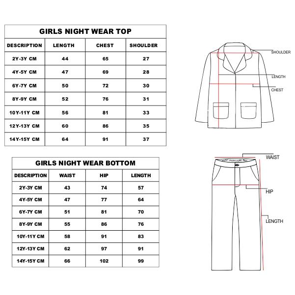 size chart in inches