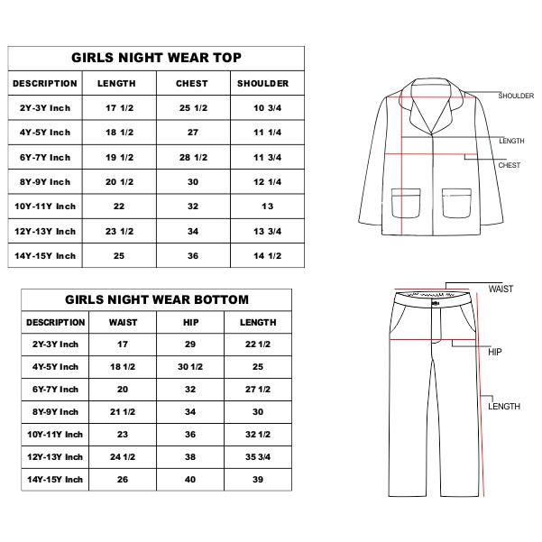 size chart in inches