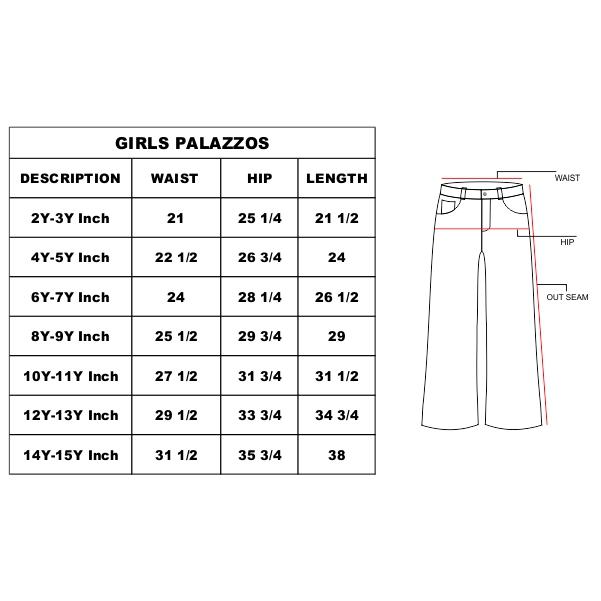 size chart in inches