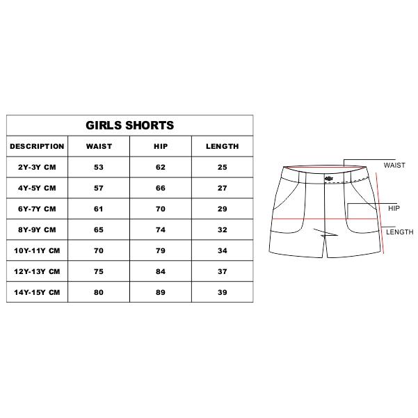 size chart in inches