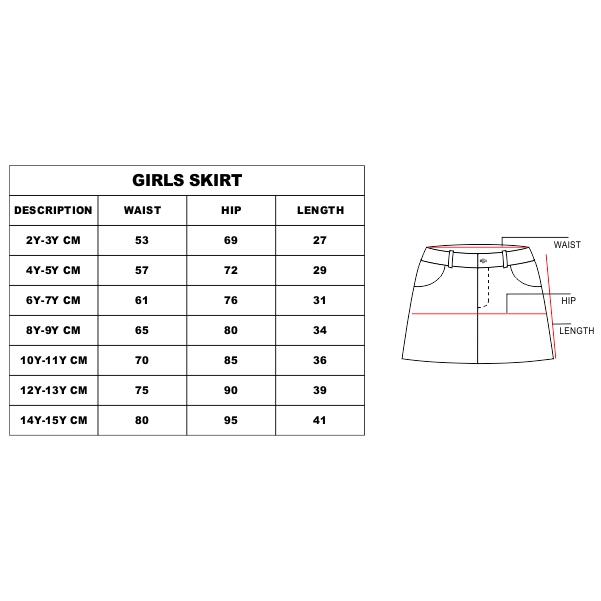 size chart in inches