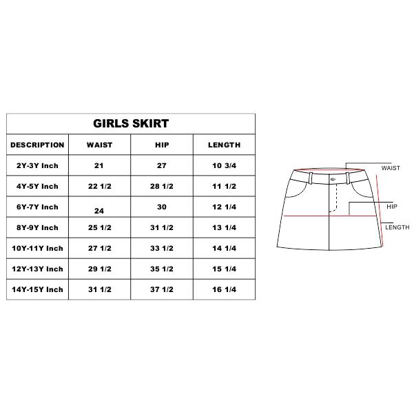 size chart in inches