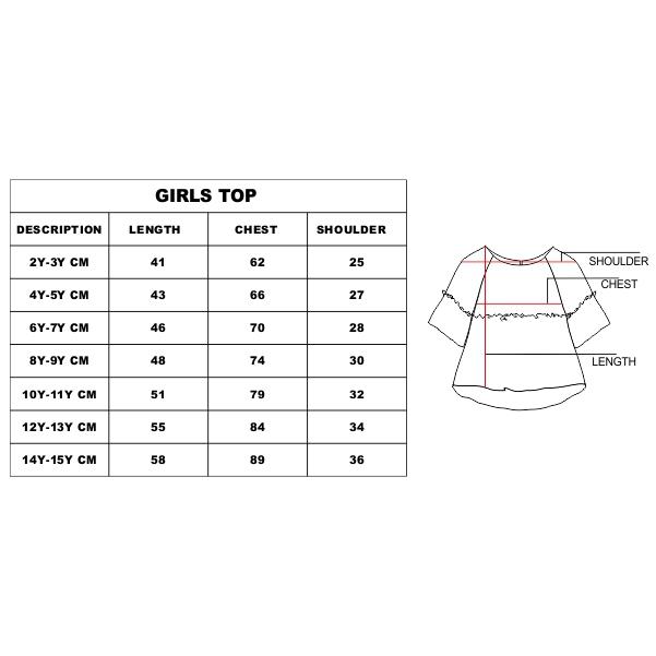 size chart in inches