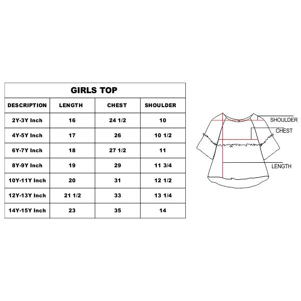 size chart in inches