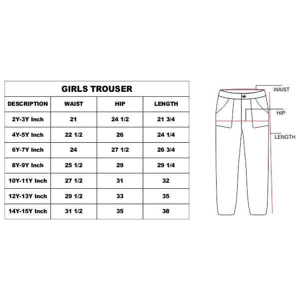 size chart in inches