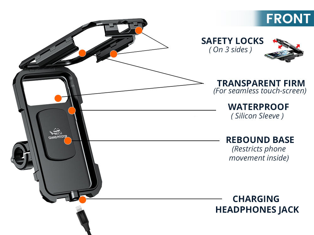 Phone Holder Bike Waterproof - Handlebar Mount - SwimCell
