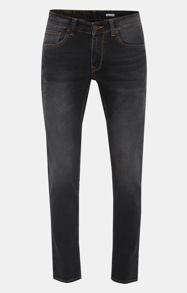 carbon black colour jeans