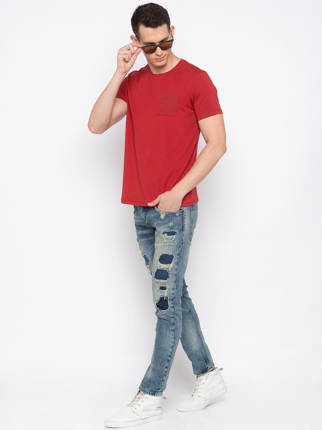 spykar ripped jeans