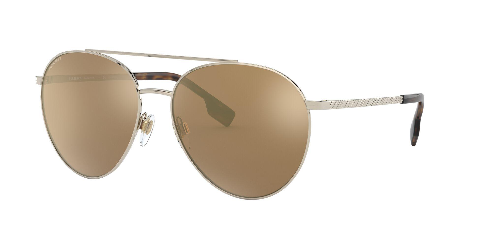 Polarized Brown Mirror Gold Sunglasses