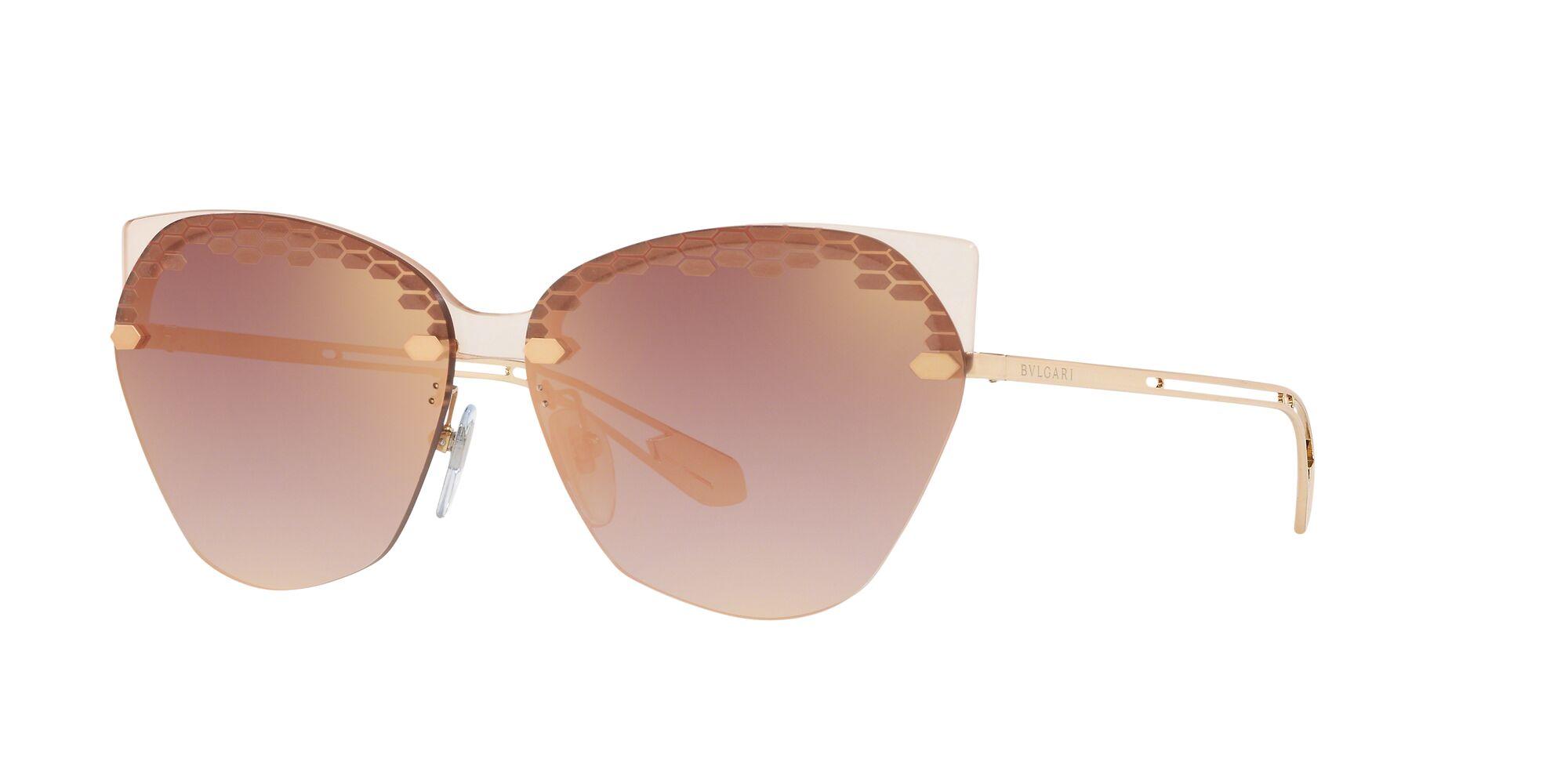 Gradient Pink Mirror Pink Sunglasses 