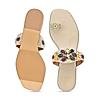 ROCIA Gold Women Casual Embroidered Ethnic Flats