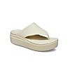 CROCS BEIGE WOMEN BROOKLYN FLIP FLOPS