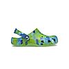 CROCS GREEN KIDS CLASSIC DIGI BLOCK CLOGS