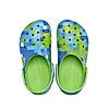 CROCS GREEN KIDS CLASSIC DIGI BLOCK CLOGS