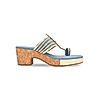 Rocia Denim Women Cut Heel Funky Kolhapuris