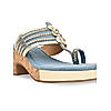 Rocia Denim Women Cut Heel Funky Kolhapuris