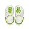 CROCS GREEN KIDS TODDLER CLASSIC GLOW ALIEN CLOGS