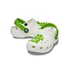 CROCS GREEN KIDS TODDLER CLASSIC GLOW ALIEN CLOGS