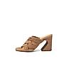 HEEL YOUR SOLE CAMEL WOMEN WOLLY BLOCK HEEL SANDALS