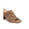 HEEL YOUR SOLE CAMEL WOMEN WOLLY BLOCK HEEL SANDALS