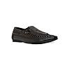 Regal Brown Men Ethnic Mojari Sandals