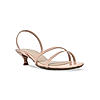 Rocia Nude Women Patent Strappy Kitten Heels