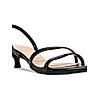 Rocia Black Women Patent Strappy Kitten Heels