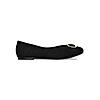 Rocia Black Women Suede Ballerinas