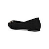 Rocia Black Women Suede Ballerinas