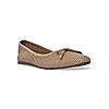 Rocia Beige Women Laser Cut Ballerinas