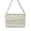 Rocia By Regal Silver Women Heavy Pearl Embellished Bag