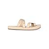 Rocia Beige Women Laser Cut One Toe Flats