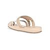 Rocia Beige Women Laser Cut One Toe Flats