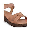 Rocia Peach Women Wedge Heel Sandals