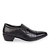 Regal Black Men Leather Cuban Heel Slip On