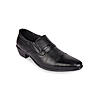 Regal Black Men Leather Cuban Heel Slip On