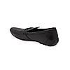 Regal Mens Black textured leather Loafers