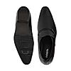 Regal Mens Black Textured Leather Formal shoes